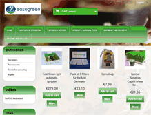 Tablet Screenshot of easygreeneurope.com